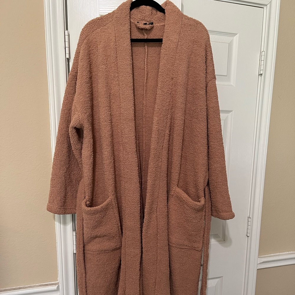 Eloquii Teddy Cozy Lounge Set (Robe, Pant, Top)
